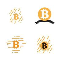 Abbildung des Bitcoin-Logos vektor