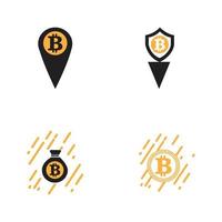 Bitcoin logotyp illustration vektor