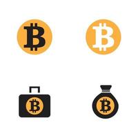 Abbildung des Bitcoin-Logos vektor