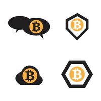 Bitcoin logotyp illustration vektor