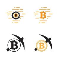 Abbildung des Bitcoin-Logos vektor