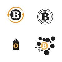 Bitcoin logotyp illustration vektor