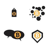 Abbildung des Bitcoin-Logos vektor