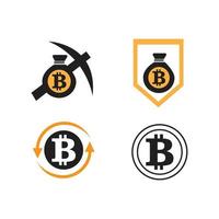 Abbildung des Bitcoin-Logos vektor