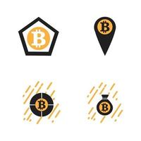 Bitcoin logotyp illustration vektor