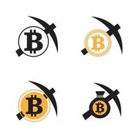 Abbildung des Bitcoin-Logos vektor