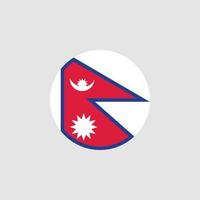 nepals flagga, officiella färger och proportioner korrekt. vektor illustration. eps10.