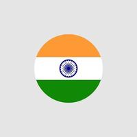 nationale indische Flagge, offizielle Farben und Proportionen korrekt. Vektor-Illustration. Folge10. vektor