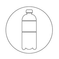 Wasserflasche-Symbol vektor