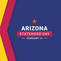 Tag der Staatlichkeit von Arizona vektor