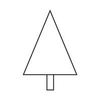 Weihnachtsbaum-Symbol vektor