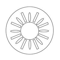 Sonne-Symbol vektor