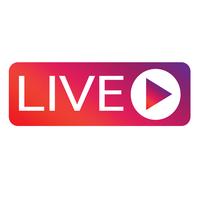 Live Streaming-Online-Zeichenvektordesign vektor