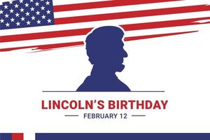 Alles Gute zum Geburtstag von Lincoln vektor