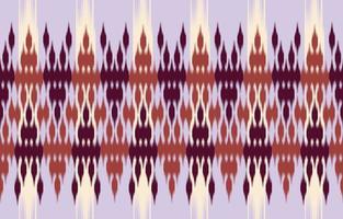ethnisches abstraktes lila nahtloses ikat-muster in stammes-, volksstickerei und asiatischem stil. aztekischer geometrischer kunstverzierungsdruck. design für teppich, tapete, kleidung, verpackung, stoff, abdeckung. vektor