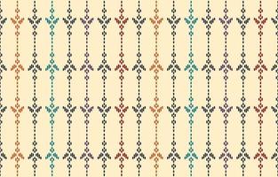 etnisk abstrakt bakgrund. sömlös i tribal, folkbroderi, inhemskt ikat-tyg. Aztekisk geometrisk konst prydnadstryck. design för matta, tapeter, kläder, omslag, textil, tissue, dekorativa vektor
