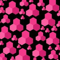 Rosa Hexagon Musterdesign perfekt für Hintergrund oder Tapete vektor