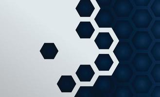 Hexagon-Bienenstock mit Papierkunsthintergrund-Vektorillustration vektor