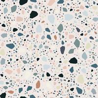 Terrazzo nahtloses Musterdesign. marmortapetenillustration vektor