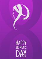 8 mars International Women&#39;s Day design vektor