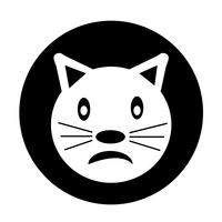 Katzen-Symbol vektor