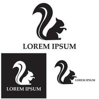 Eichhörnchen Symbol Illustration Vektor Icon Hintergrund