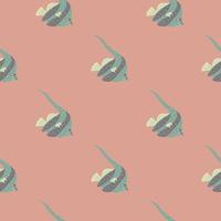 vilda sömlösa mönster med pastell kejserliga angelfish prydnad. rosa bakgrund. vattentryck. vektor