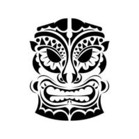 clipart tattoo maske des japanischen dämons. gut für Drucke, Tattoos und T-Shirts. Vektor