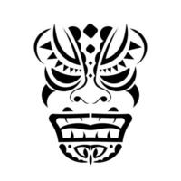 Totem-Vektor-Design. dekor aus polynesien und hawaii, hintergrund der stammesvolkskunst. Vektor