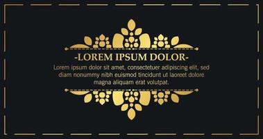 Luxus-Kalligraphie-Ornament-Rahmenlinien-Design vektor