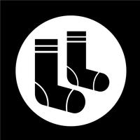 Socken-Symbol vektor