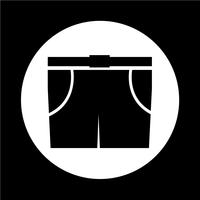 Männer Bermuda Shorts-Symbol vektor