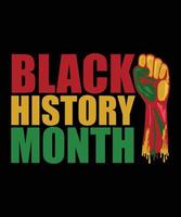 Monat der schwarzen Geschichte. afroamerikanische geschichte. alljährlich gefeiert. im februar in den vereinigten staaten und kanada. Poster, Karte, Banner, Hintergrund. Vektor-Illustration vektor