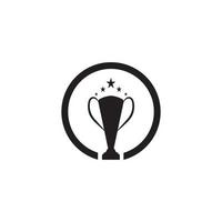 Trophäen-Vektor-Logo-Symbol.Champions-Trophäen-Logo-Symbol für Gewinner-Award-Logo-Vorlage vektor