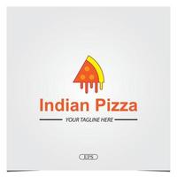 indisches pizza logo premium elegante vorlage vektor eps 10