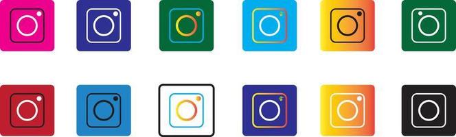 Instagram-Social-Media-Symbole vektor