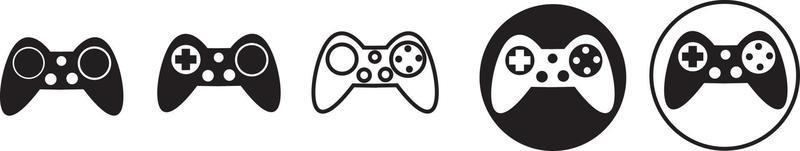 Joystick-Videospiel-Controller. Vektorsymbol für das Gamer-Steuergerät. vektor