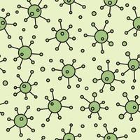 virusepidemi seamless mönster. bakgrund med illustration av nya coronavirus 2019-ncov bakgrund. dekorativ covid-19 medicinsk design. abstrakt bakterie kakel konsistens. vektor