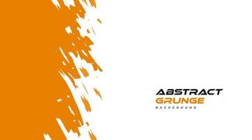 orange und weiße abstrakte Grunge-Hintergrund. Pinselstrich-Illustration für Banner. Kratz- und Texturelemente für das Design vektor