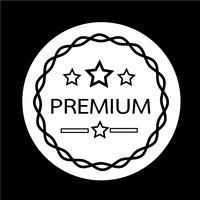 Premium-Qualität-Abzeichen-Symbol vektor