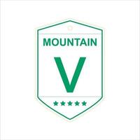 einfaches Logo Outdoor-Abenteuer und Expeditionen in Bergen, Wäldern und Natur vektor