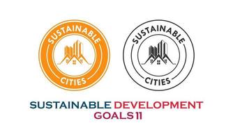 Ziele für nachhaltige Entwicklung, Artikel für nachhaltige Städte vektor