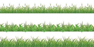 Gras hinterlässt nahtloses Muster vektor