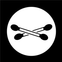 Wattestäbchen-Symbol vektor