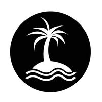 Insel-Symbol vektor