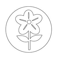 Blumen-Symbol vektor