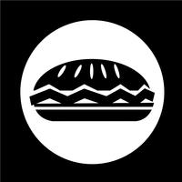 Food Pie-Symbol vektor