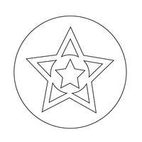 Lieblingssymbol Stern vektor