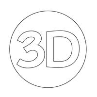 Ikone 3d vektor