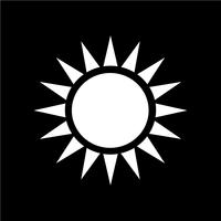 Zeichen der Sonne-Symbol vektor